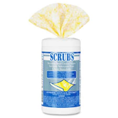 Dymon Scrubs Stainless Steel Cleaner Wipes, 6PK IT464552